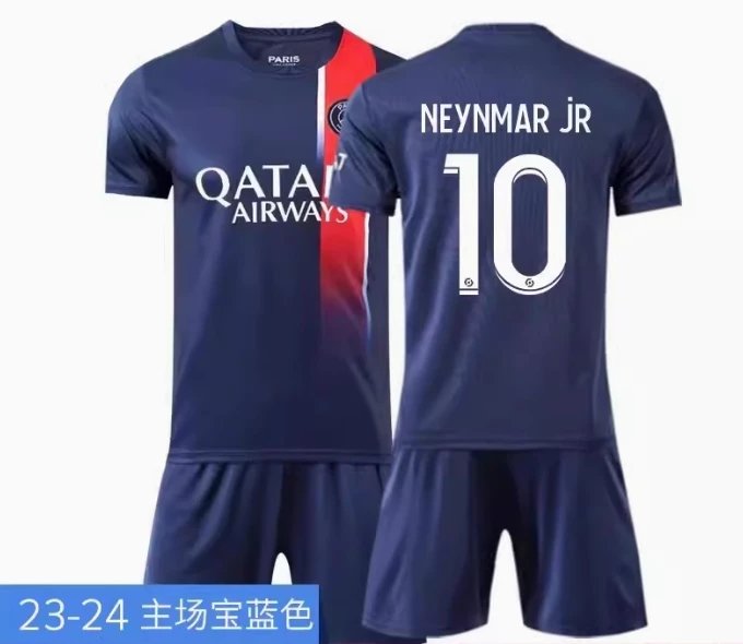 Brazil National Team Inspired Jersey Set Blue/White Activewear - 13