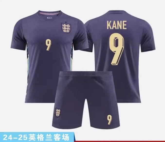 England National Team Replica Jersey Set White/Navy Soccer Kit - 15