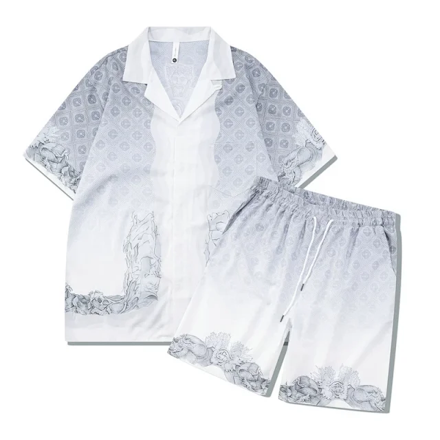 Unbranded Matching Sets Short-Sleeve Printed Shirt and Shorts Set product detail image 16