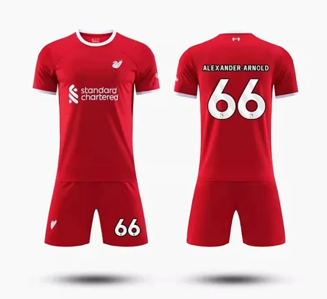 Liverpool FC Football Jerseys Mohamed Salah No. 11 Kit product detail image 11
