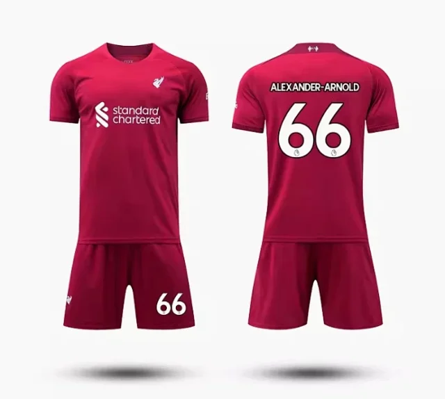 Liverpool FC Football Jerseys Mohamed Salah No. 11 Kit product detail image 14
