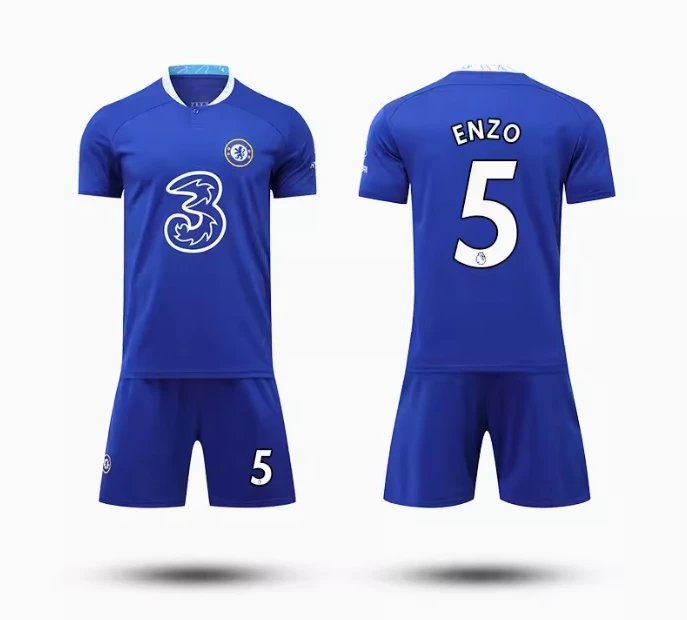 Chelsea FC Inspired Soccer Jersey Set Blue - 16