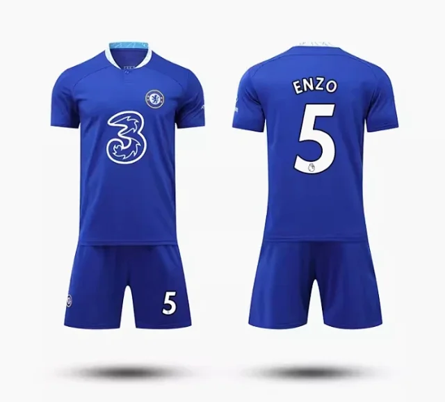 Chelsea FC Football Jerseys Blue home jersey with player name and number print product detail image 7