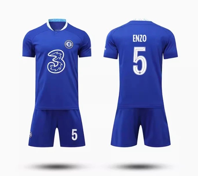 Chelsea FC Inspired Soccer Jersey Set Blue - 15