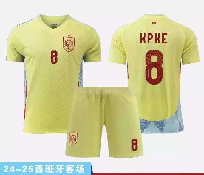 Spain National Team 2024 UEFA Euro Home Jersey Red/Blue - 14