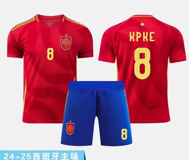 Unbranded Spain National Team Football Jersey Set product detail image 12