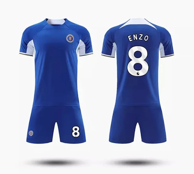 Chelsea FC Football Jerseys Blue home jersey with player name and number print product detail image 4