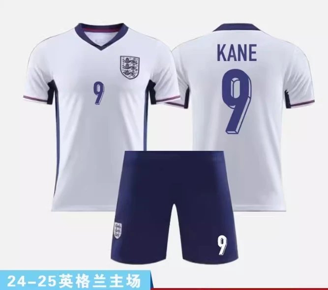 England National Team Replica Jersey Set White/Navy Soccer Kit - 14