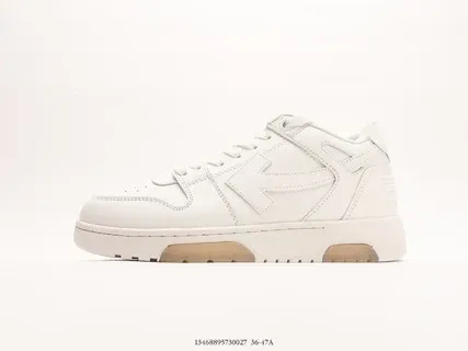 Off-White Diagonal Arrow Low White Sneakers - 1
