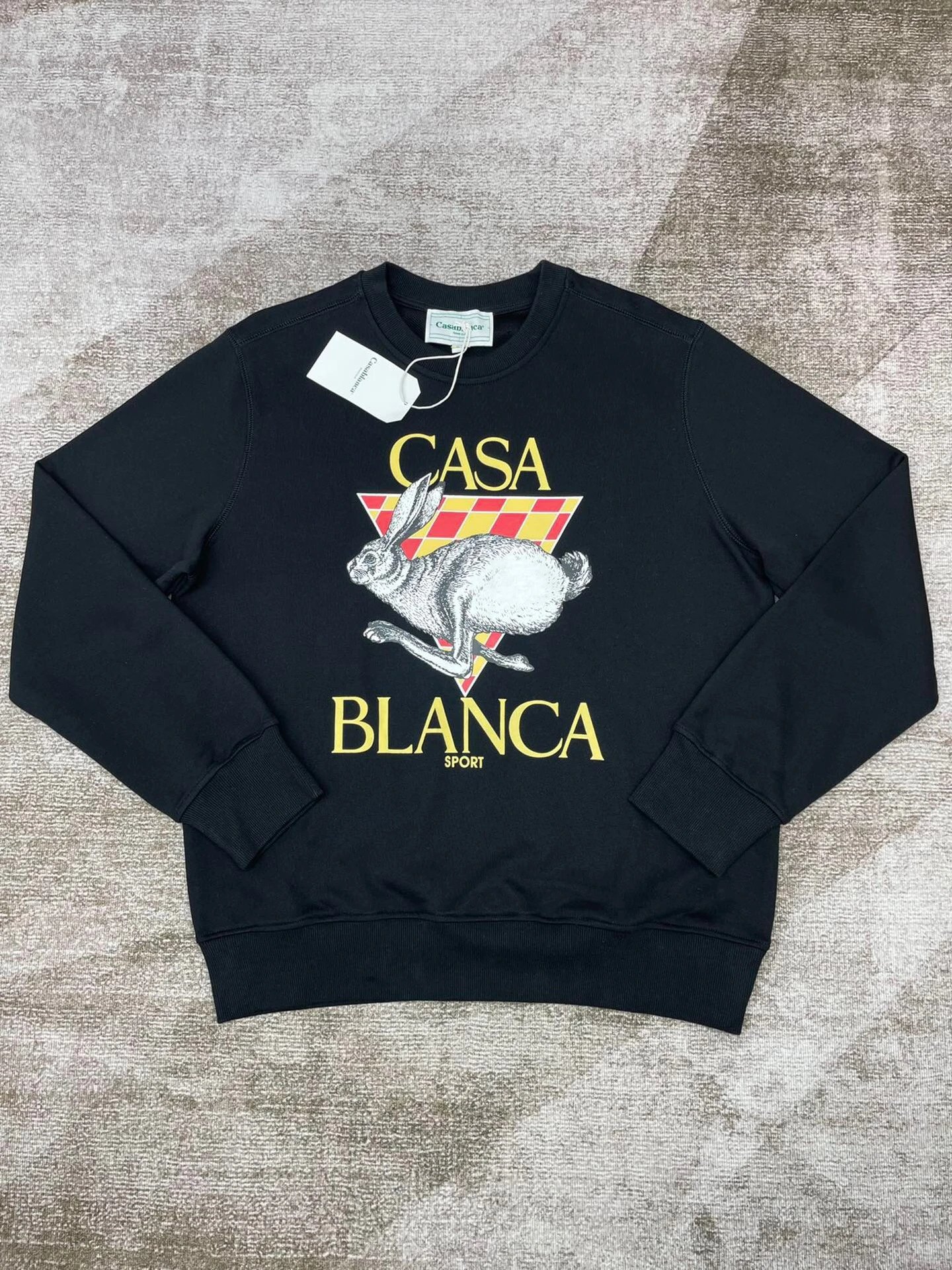 Casablanca Casa Blanca Sport Rabbit Graphic Black Hoodie