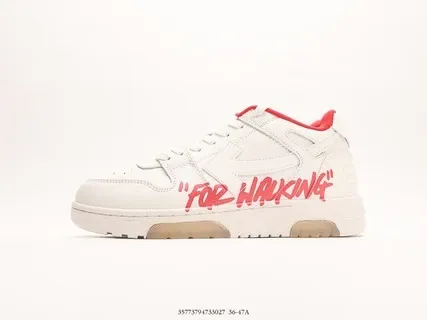 Off-White For Walking Low Top Sneakers White/Red - 1