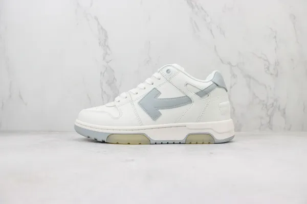 Off-White Arrow Low White/Navy Sneakers - 8