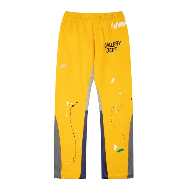 Gallery Dept. Trousers Paint-splatter color-block jogger product detail image 4