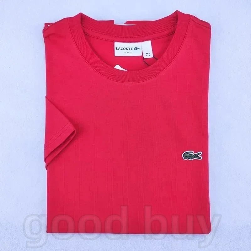 Lacoste Classic Crocodile Logo T-Shirt Pale Yellow T-Shirt - 14