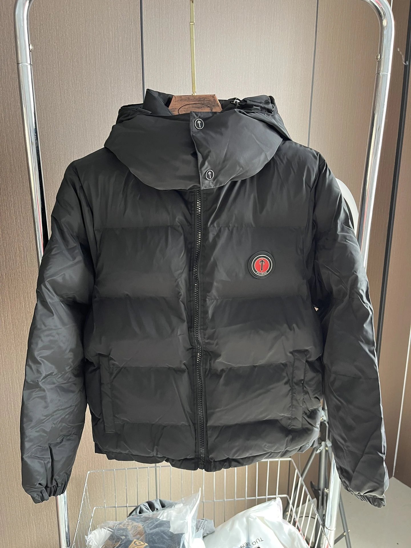 Stone Island Green Hooded Jacket with Compass Patch