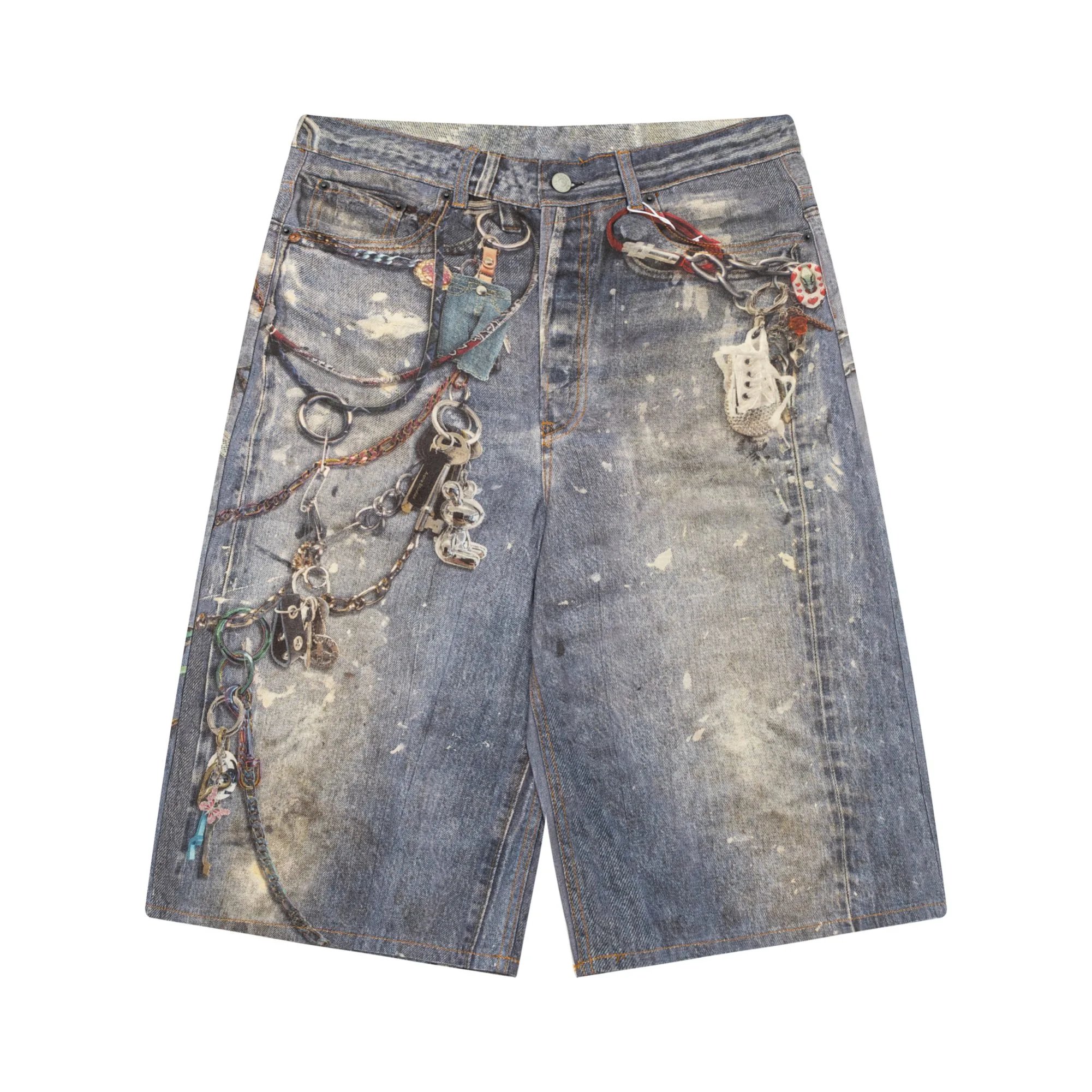 Prada Re-Nylon Shorts Navy Blue - 4