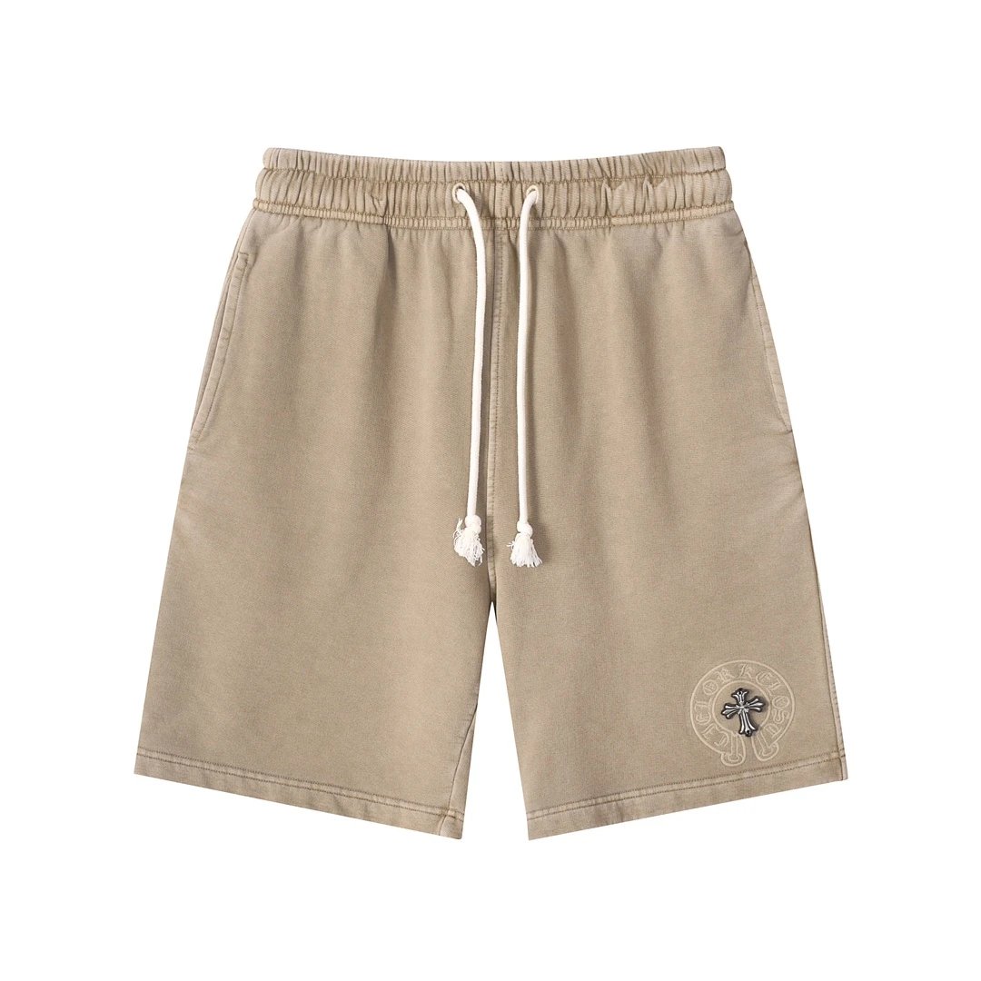 Denim Tears Shorts Drawstring Raw-Hem — 17 Khaki