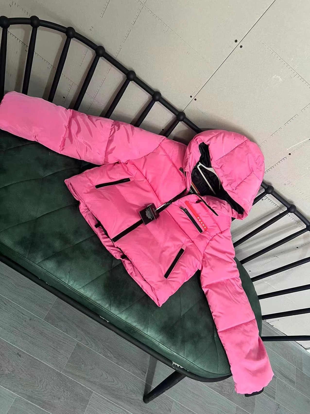 Stone Island Green Hooded Jacket with Compass Patch