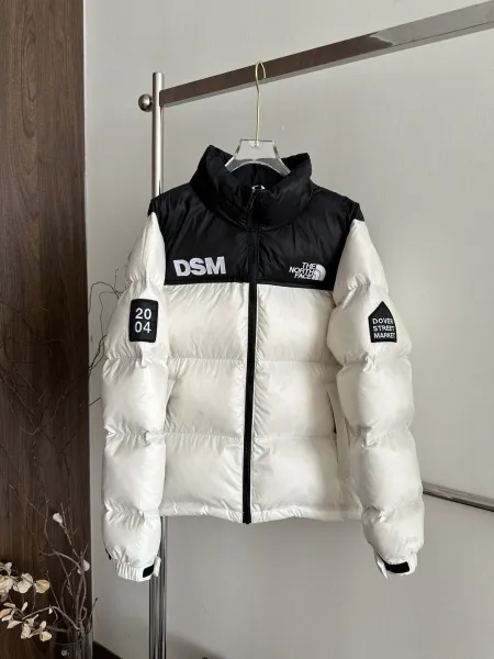 The North Face x DSM Nuptse Jacket White / Black Down Jacket - 1
