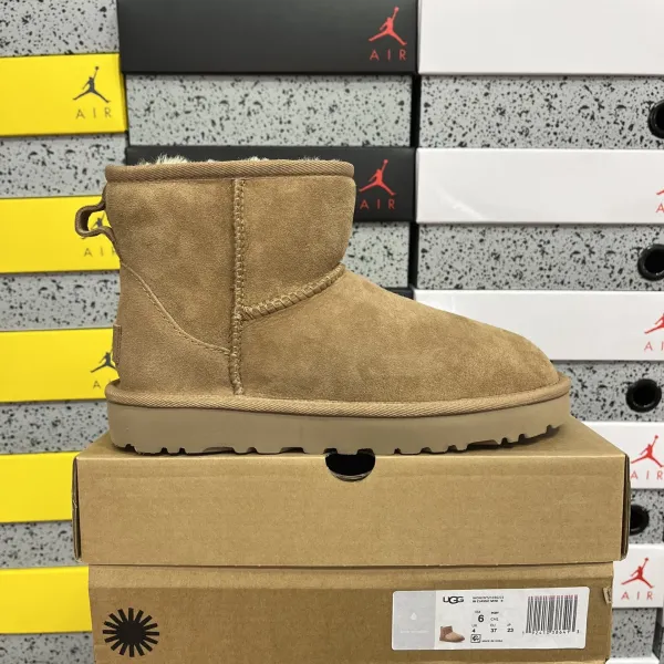 UGG Classic Mini II Beige Snow Boots - 1