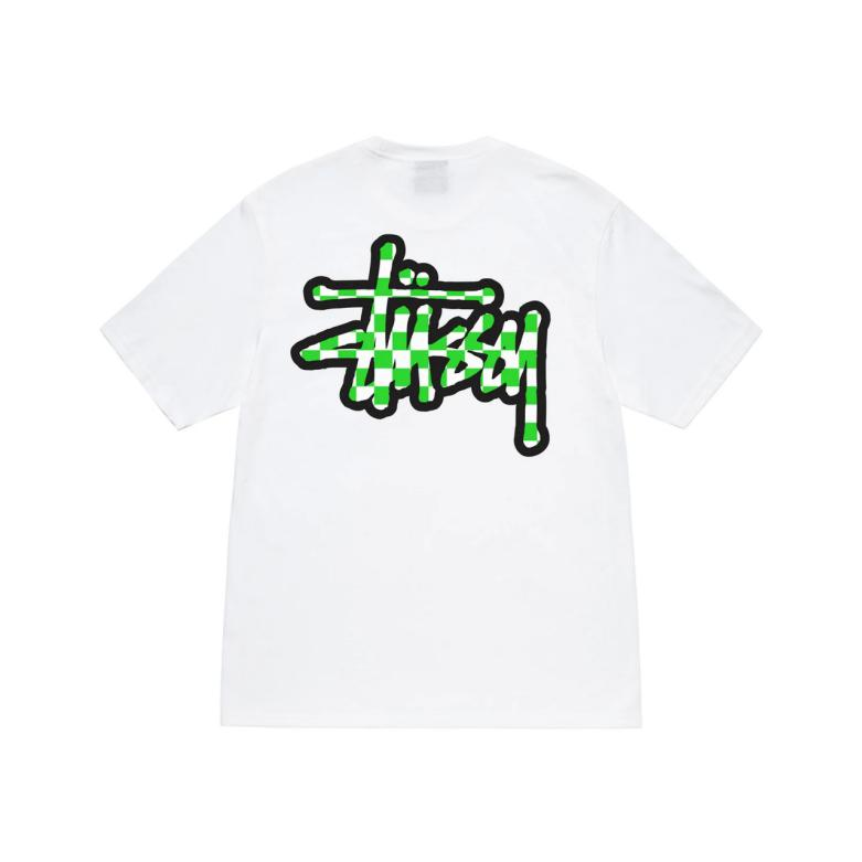 ST trendy contrasting color grid (white)