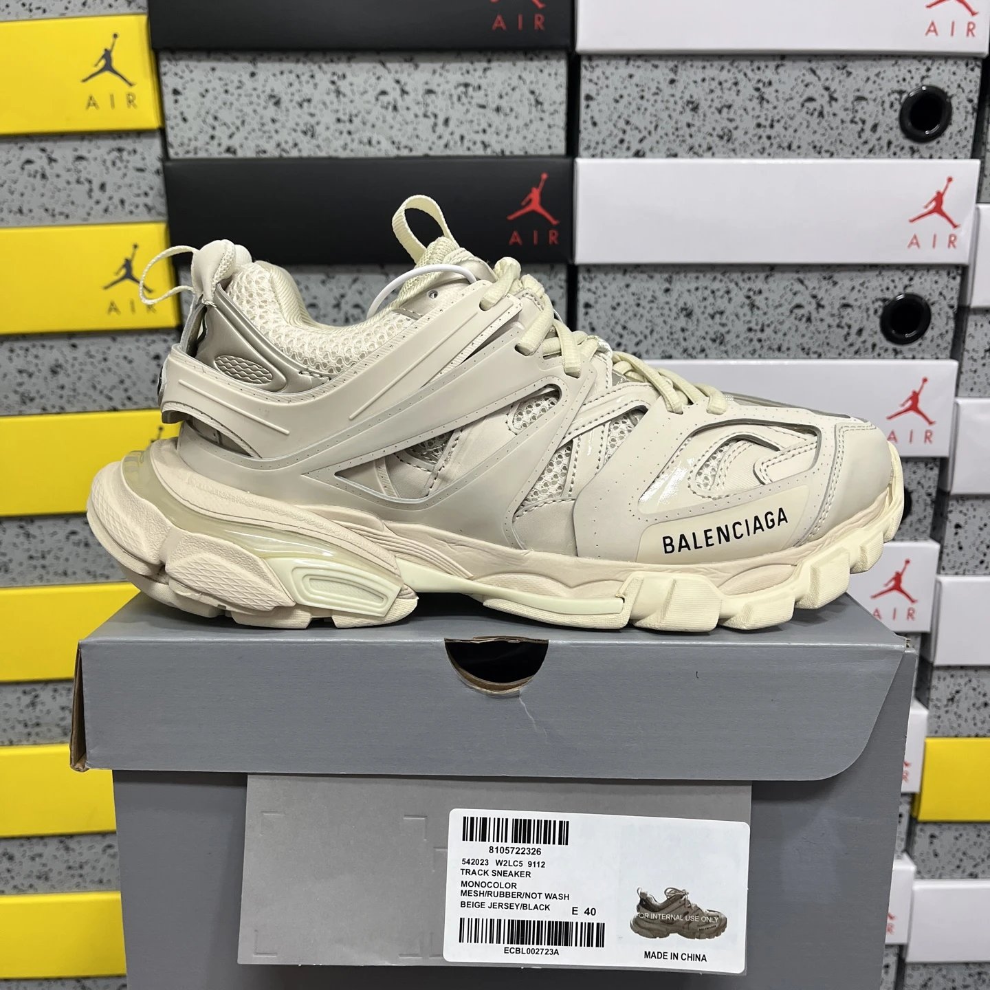 Balenciaga Track 3.0 Pierced Shoes — 9112 meters camel color colorway — USFans Spreadsheet photo