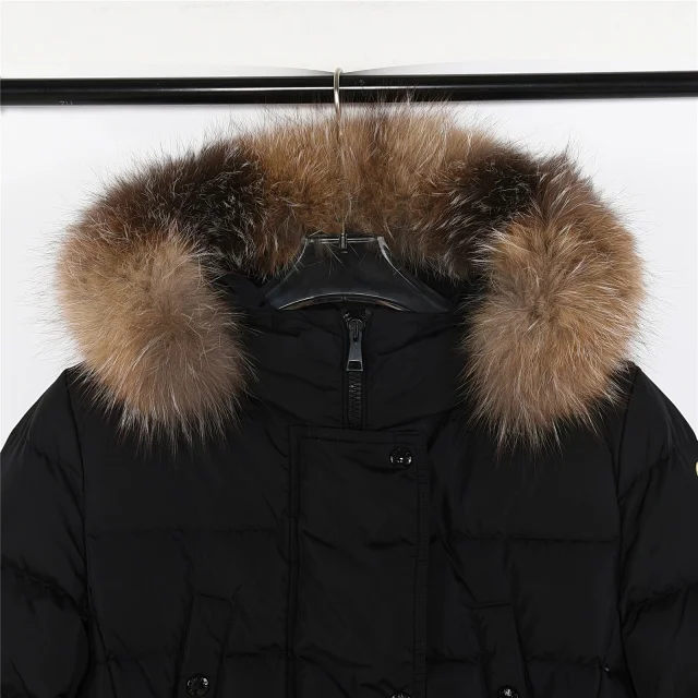 Moncler Down Jackets Hooded Puffer Jacket with Sleeve Logo Patch product detail image 100
