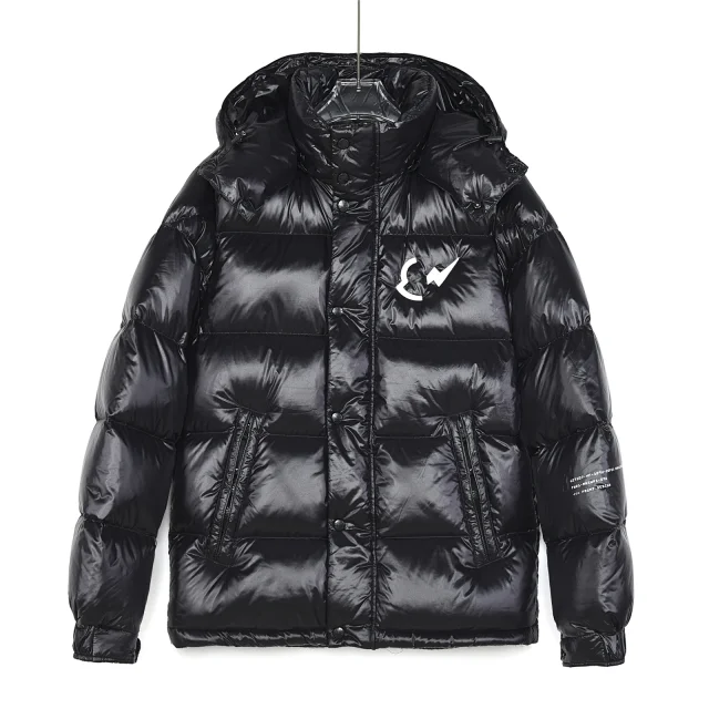 Moncler Down Jackets Hooded Puffer Jacket with Sleeve Logo Patch product detail image 20