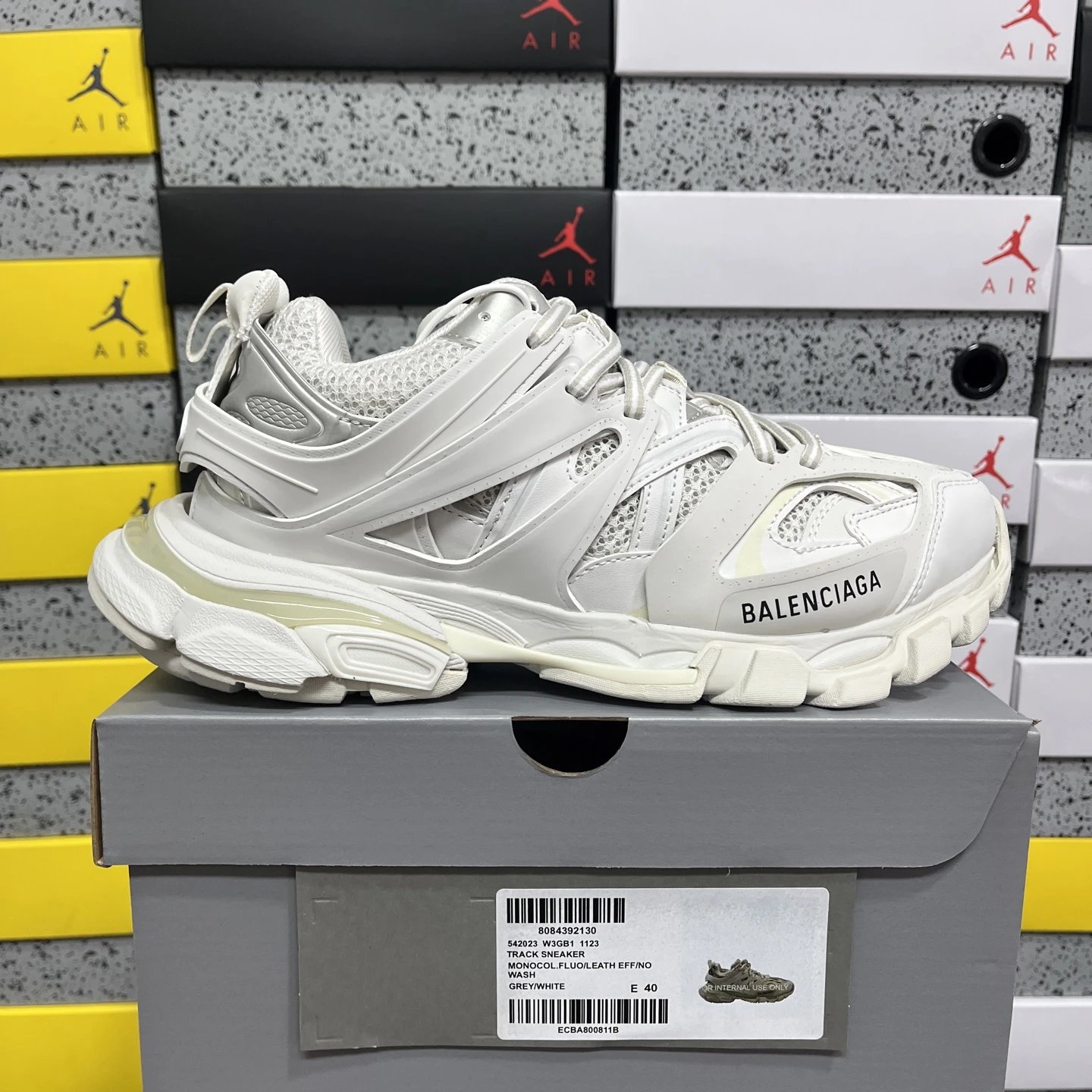 Balenciaga Track 3.0 Pierced Shoes — 1123 gray-white colorway — USFans Spreadsheet photo