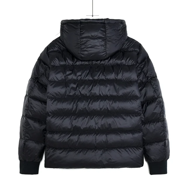 Moncler Down Jackets Hooded Puffer Jacket with Sleeve Logo Patch product detail image 2