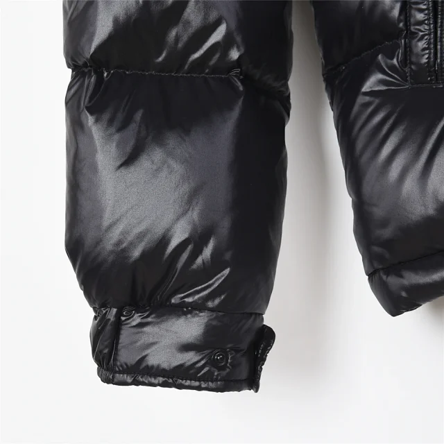 Moncler Down Jackets Hooded Puffer Jacket with Sleeve Logo Patch product detail image 26