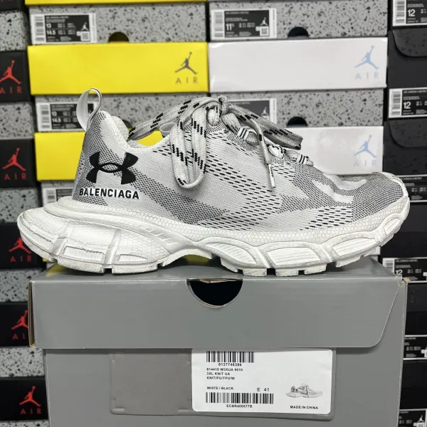 Balenciaga Under Armour x Balenciaga 3XL Knit UA White / Black Sneakers Chunky Sneakers - 1