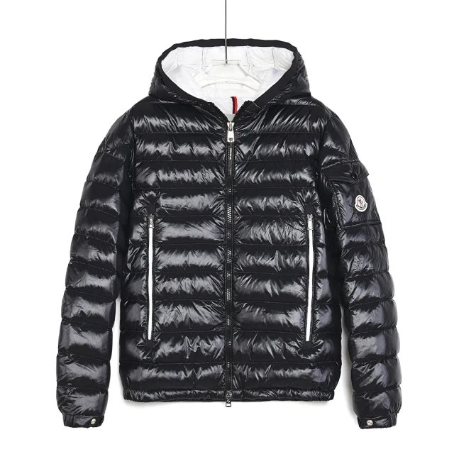 Moncler Down Jackets Hooded Puffer Jacket with Sleeve Logo Patch product detail image 88