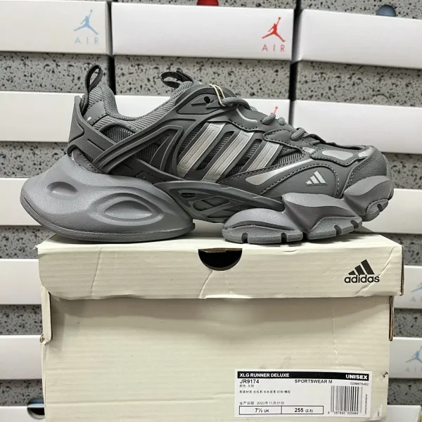 Adidas XLG Runner Deluxe Gray Sneakers Chunky Sneakers - 1