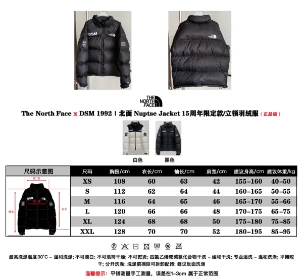 The North Face x DSM Nuptse 2004 Black Down Jacket - 8