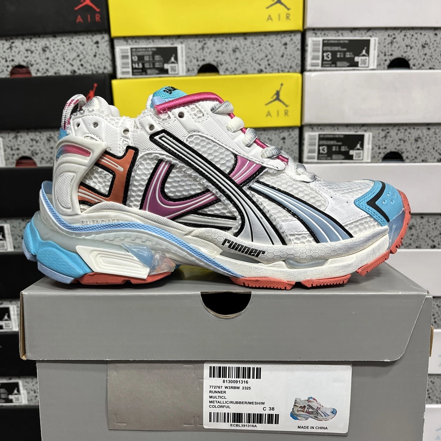 7.5 Light Blue Red 2325