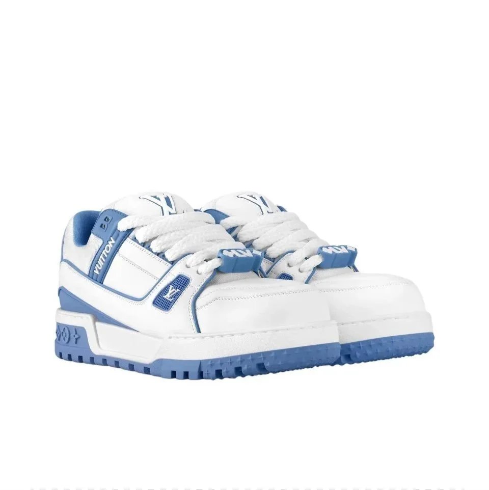 White Blue Puff