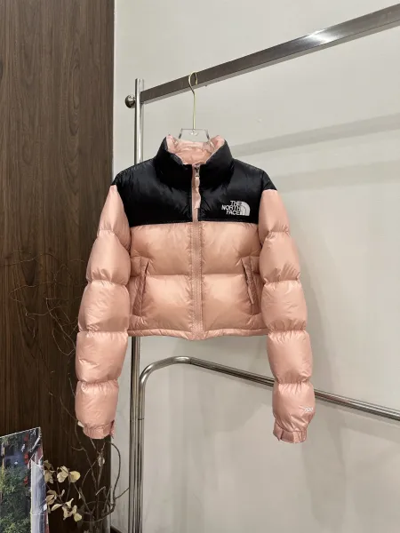 The North Face 1996 Retro Nuptse Pink Black Down Jacket - 1