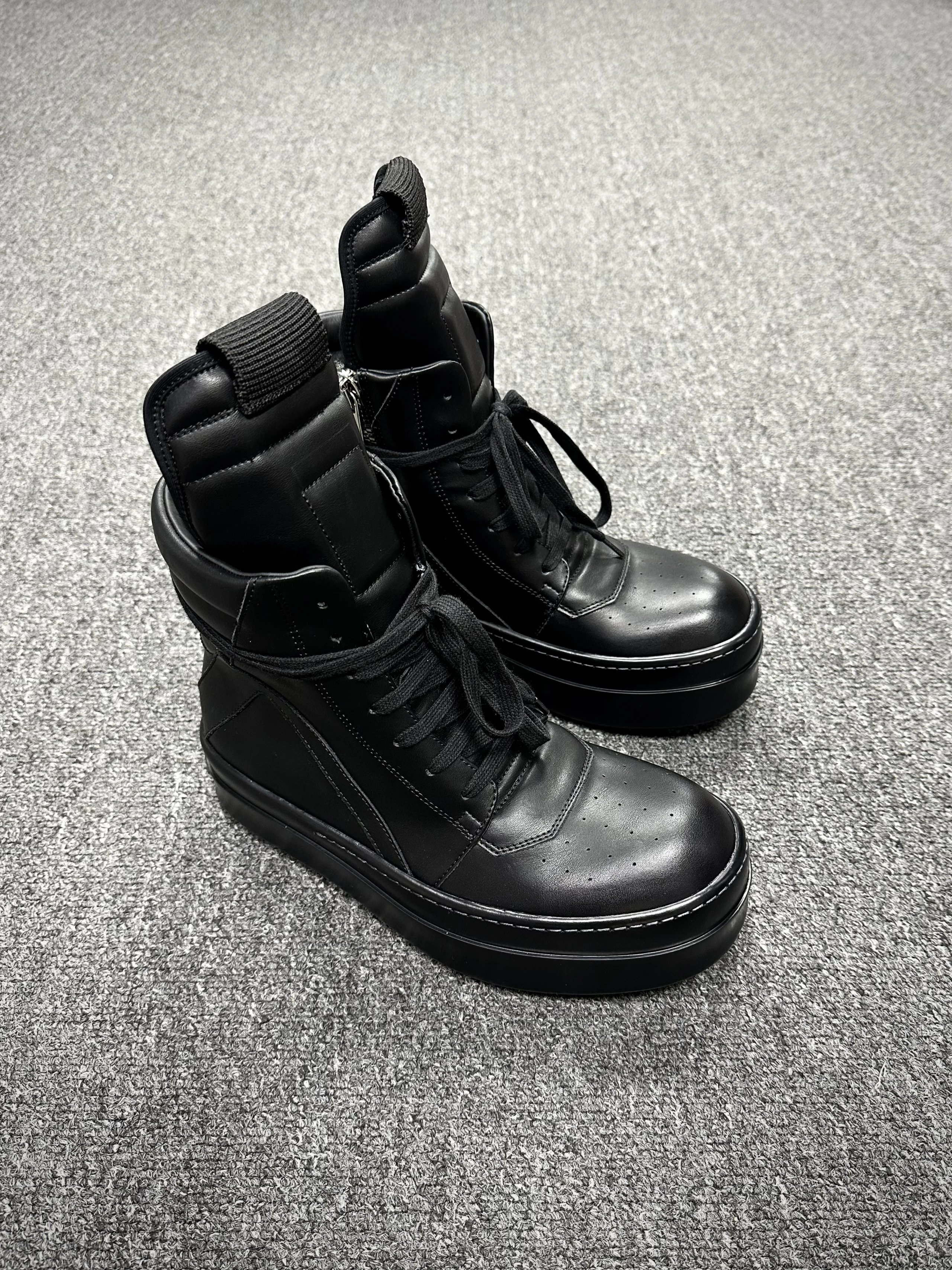 Rick Owens DRKSHDW Platform High-Top Sneakers Black Chunky Sneakers