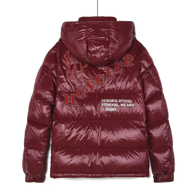 Moncler Down Jackets Hooded Puffer Jacket with Sleeve Logo Patch product detail image 12