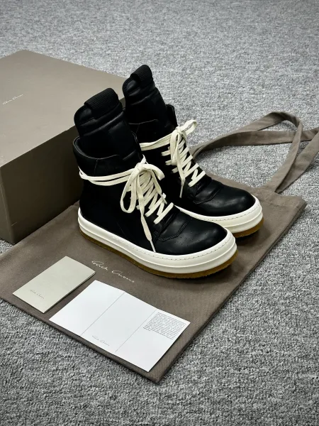 Rick Owens DRKSHDW High-Top Sneakers Black/White - 1
