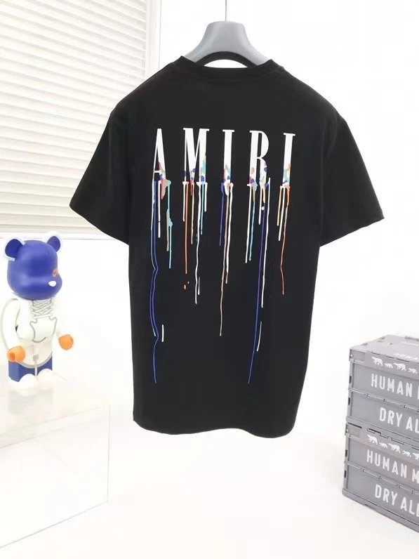 Amiri Drip Logo White T-Shirt - 13