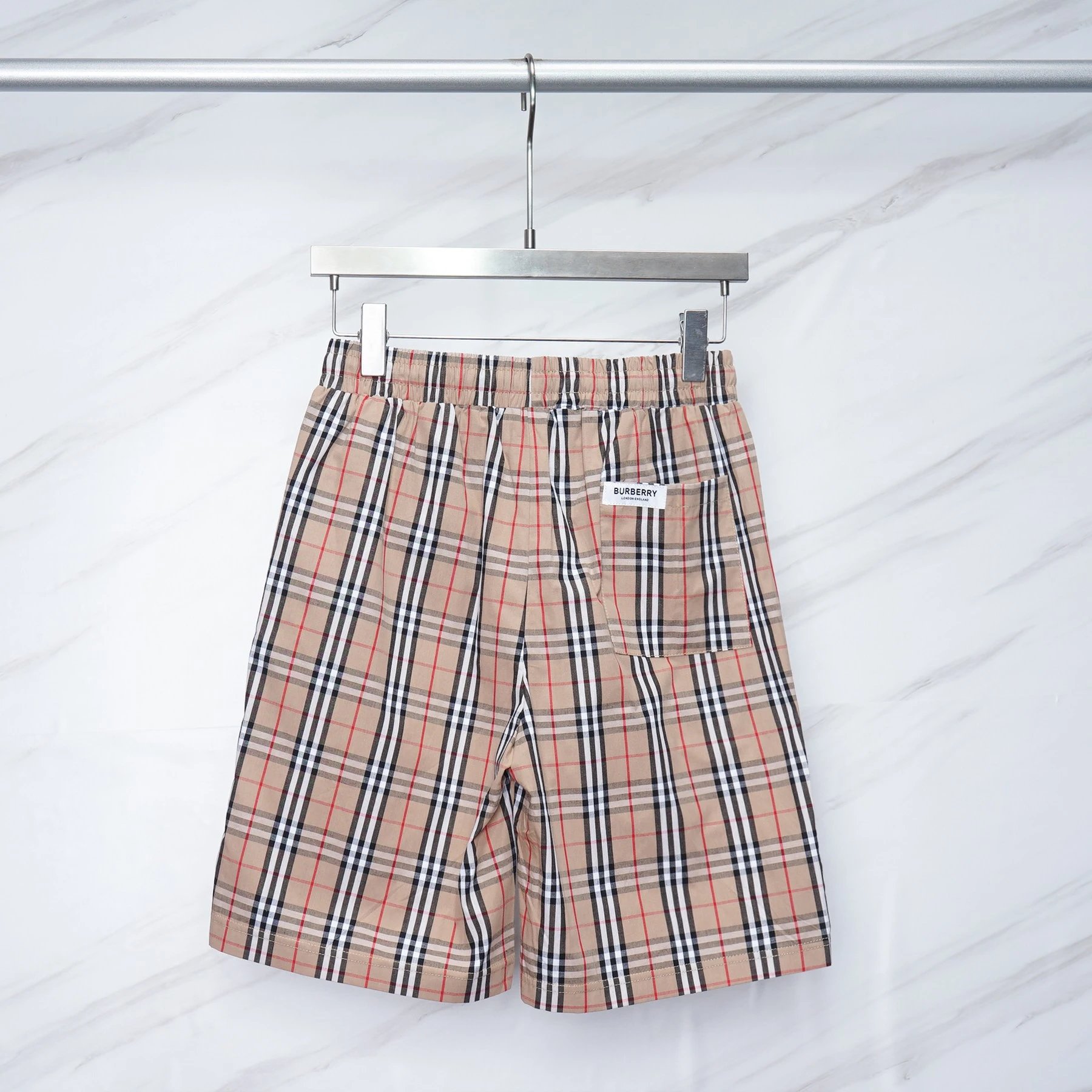 Burberry Logo Patch Drawstring Shorts Black - 5