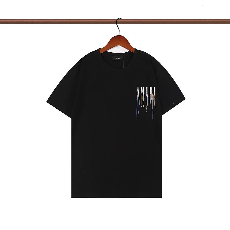 Amiri Drip Logo White T-Shirt - 4