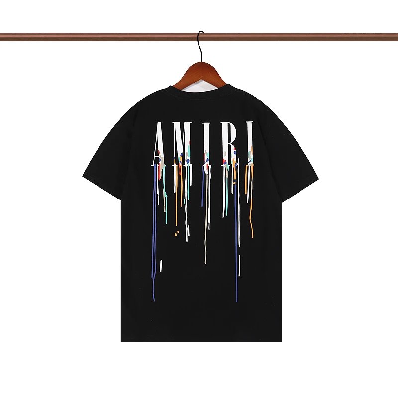 Amiri Drip Logo White T-Shirt - 5