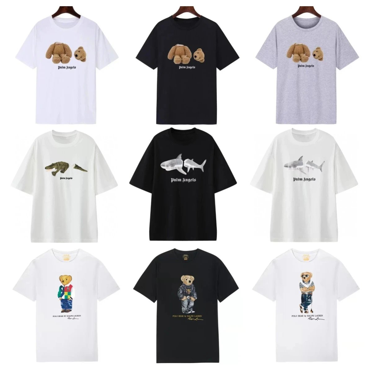 15offSummer new male and female decapitated bear printed Tshirt