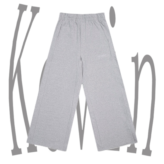 Vetements SS24 New Embroidered Logo Loose-Fit Long Pants Casual Wide-Leg Sweatpants - H113