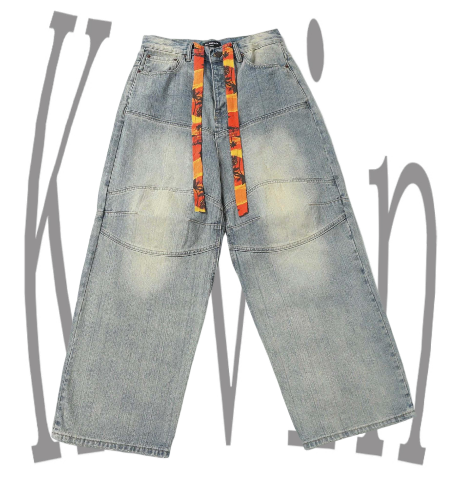 Balenciaga 25ss new Balenciaga silhouette denim pants - H129