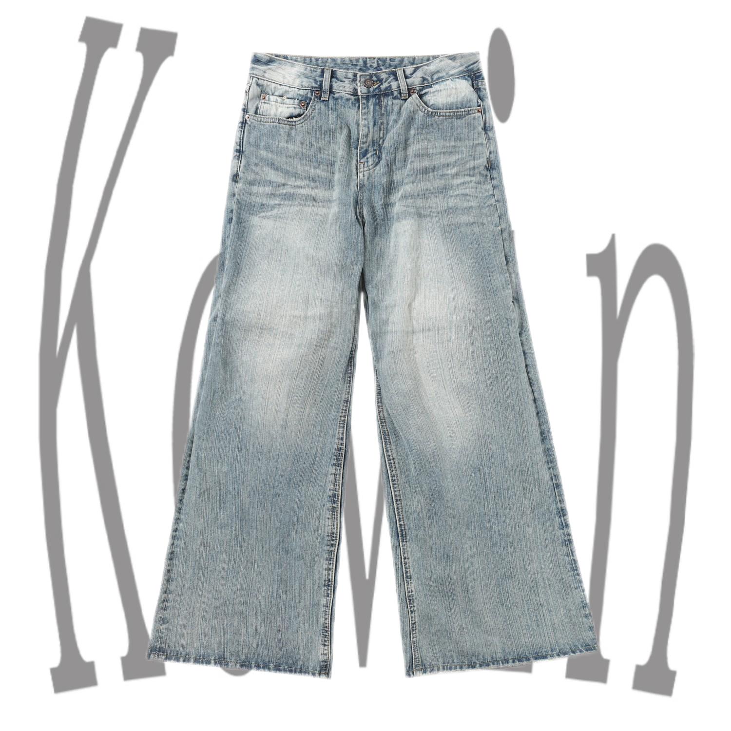 Balenciaga 25ss new Balenciaga washed distressed flared jeans - H129