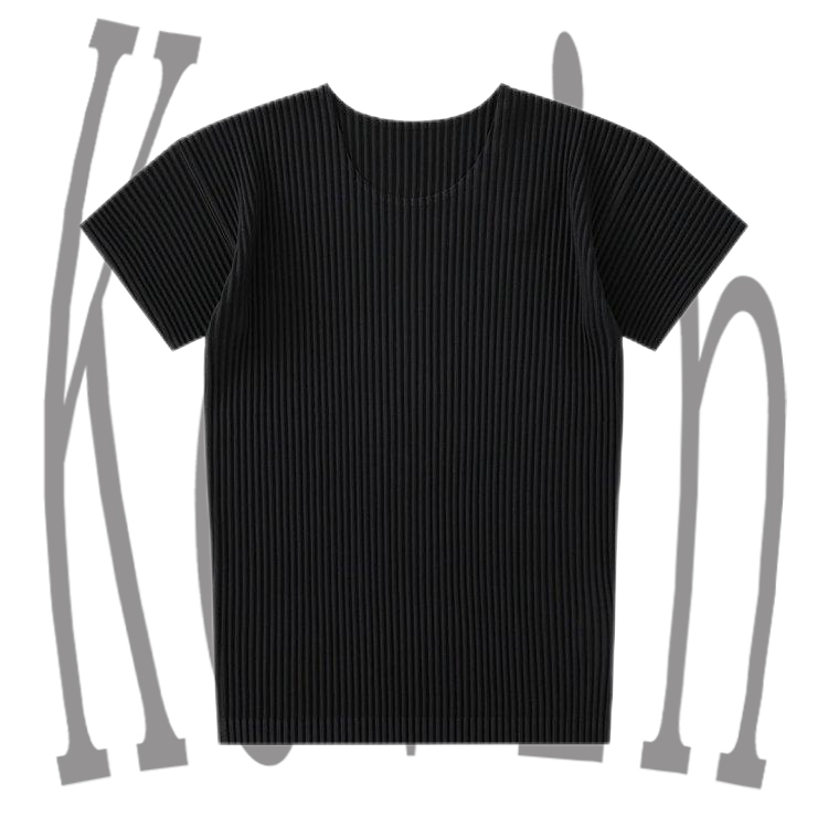 Issey Miyake JK420 fitted pleated T-shirt - H51